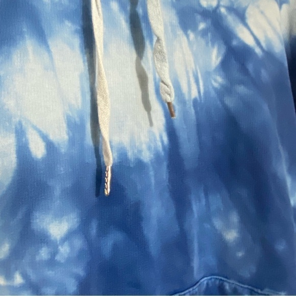 Le 31 Par Simon blue Tie  dye faded hoodie sweater - Picture 6 of 7